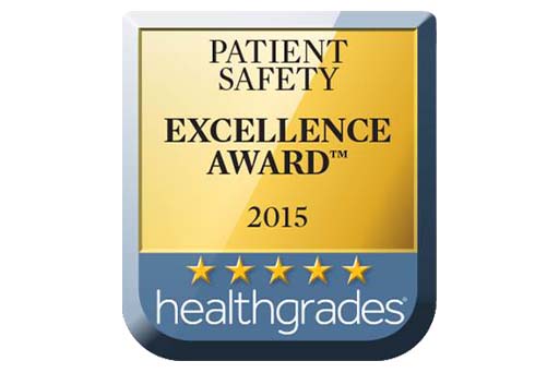 Patient Safety Healthgrades Excellence Award 2015