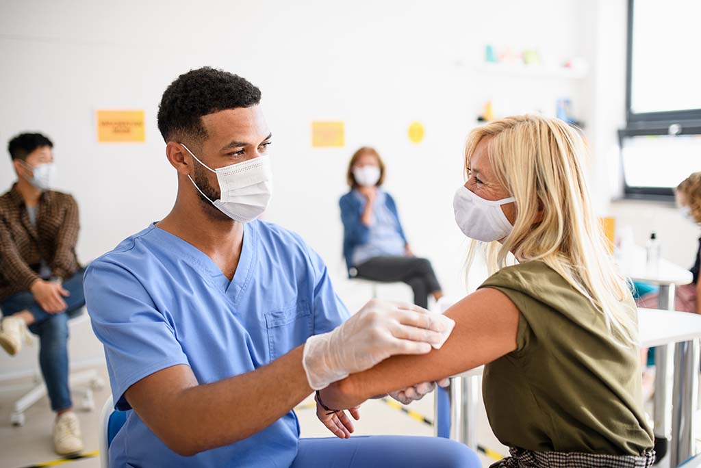 Giving Vaccine