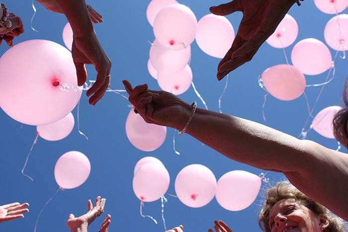 Pink balloons